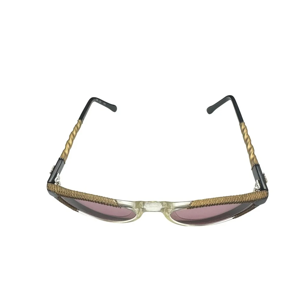 Vintage Cat Eye Sunglasses Khanh EK Twisted Temple Purple Tint